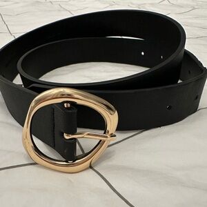 A New Day - Black Belt with Gold Buckle